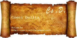 Cseri Delila névjegykártya